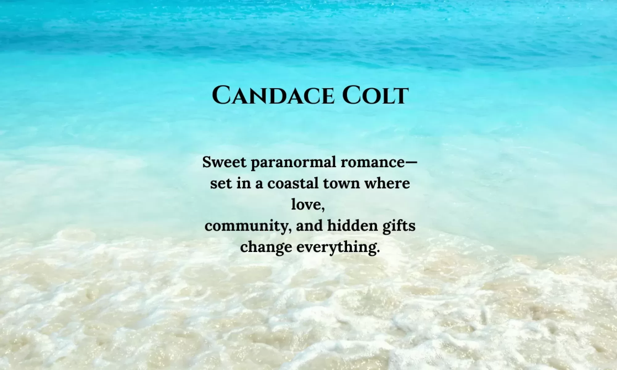 Candace Colt author of sweet paranormal romance.